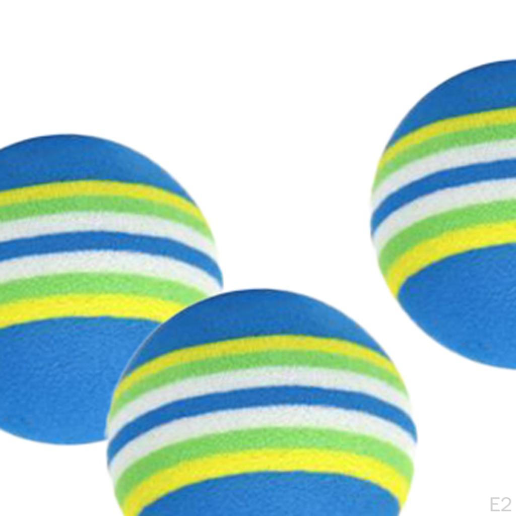 10Pcs 42mm Practice Golf Swing Sponge Foam Balls Training Indoor Aids Sports