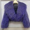 Real Raccoon Fur Coat Quilted Braided Large Lapel Fur Coat High Waist Short Style Youthful Temperament Winter Top