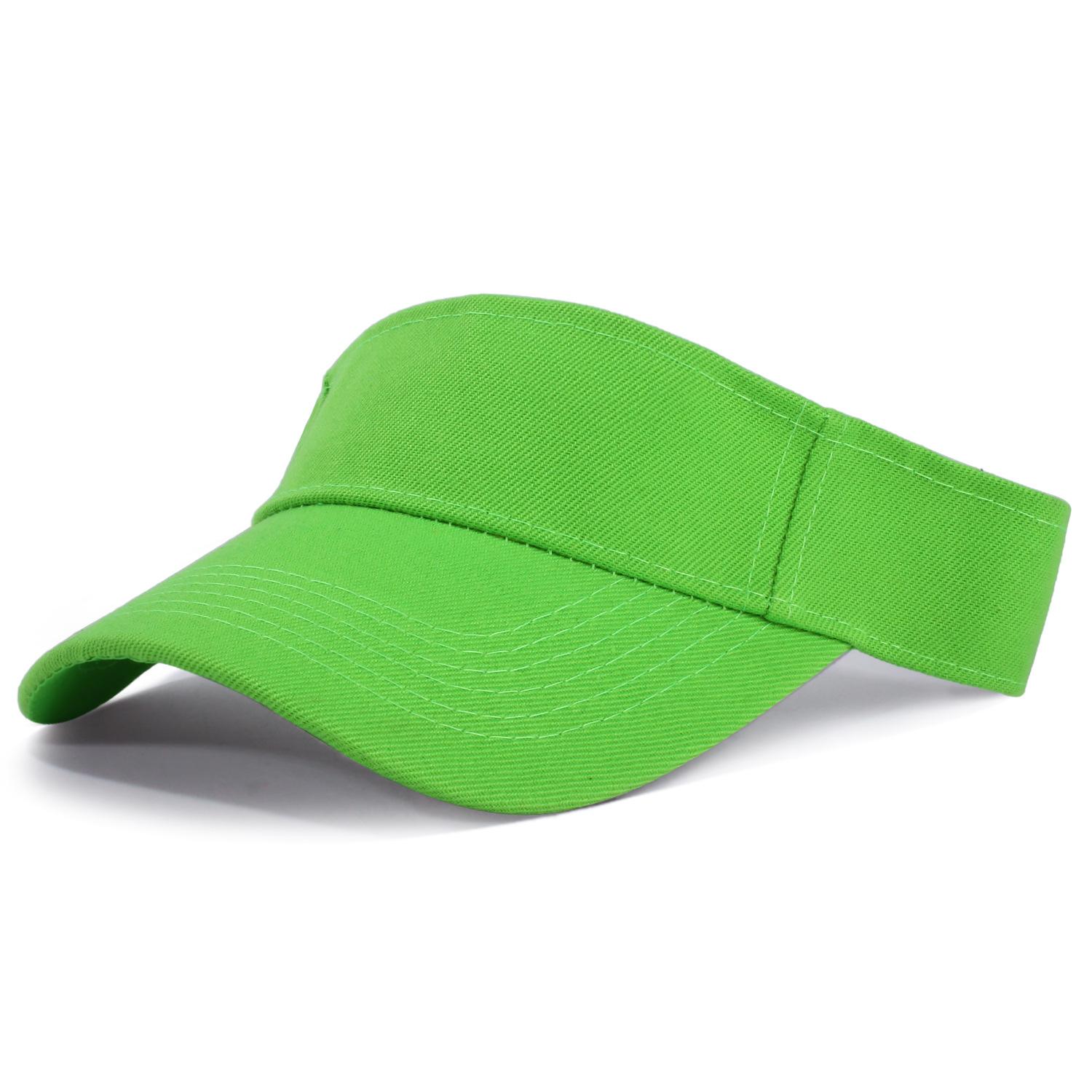 1 Stuks Gestructureerde Rand Sneldrogende Zonneklep Hoed Voor Dames,Lichtgewicht Zonbescherming Sport Vizier Voor Hardlopen Golf Tennis Pickleball Adjustable green