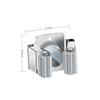 Stainless Steel Wall-Mounted Mop and Broom Holder, Punch-Free Clip for Bathroom Storage