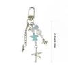 Modern Alloy Starfish Keychain Phone Strap Stylish Jewelry Decoration for Bags Everyday Carry Sturdy Alloy