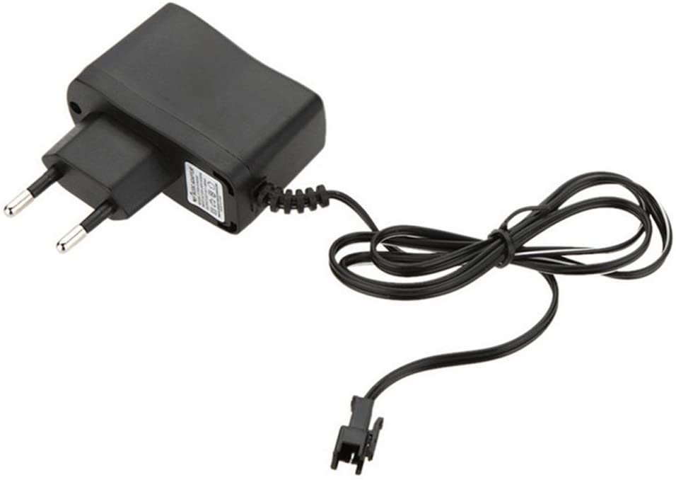 LiPo Battery Charger 7.4V for Drones DFD F182, F183, F187, JJRC H8C, H8D | Universal Autoradio Cable Compatible | Durable Plastic, Black