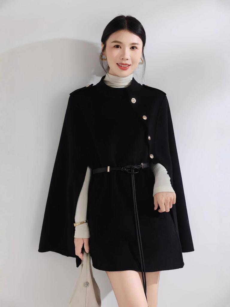 Luxuriöser Wollumhang: High-End Herbst Winter Schal für Society-Damen