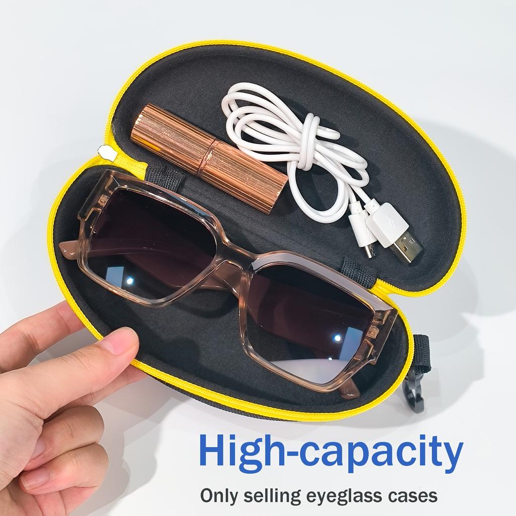 6Portable Hard Shell Glasses Case with Buckle Storage Box Travel Zipper Colorful Glasses Bag Unisex