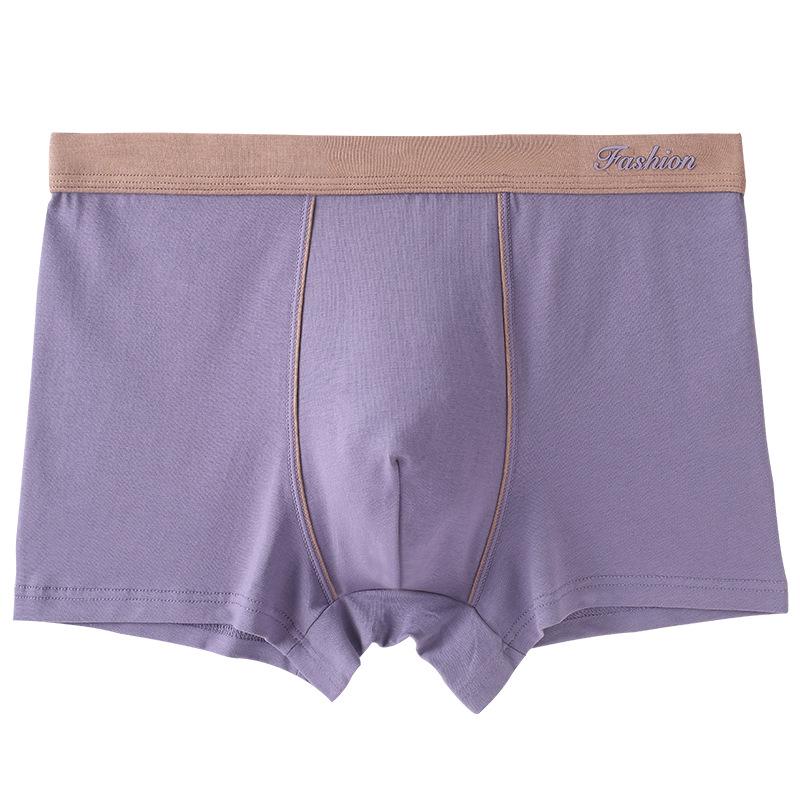 Men's Pure Cotton Mid-Waist Loose Boxer Briefs - Breathable, Plus Size, Summer Antibacterial, Anti-Pilling Underpants
