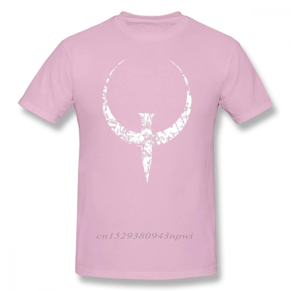 Quake T Shirt Quake White T-Shirt Graphic 100% Cotton Tee Shirt Men Short Sleeve Classic Cute Tshirt