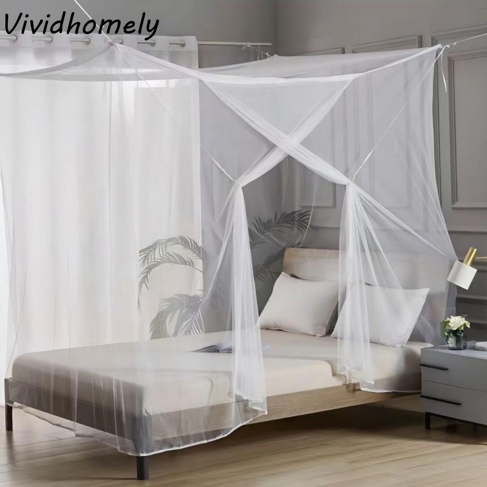 Decorative Four Corner Mosquito Net Thickened Outdoor Camping Bed Netting Encryption Mesh Insect Net Bedroom Use