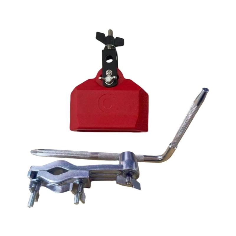 Drum Rack Mount Clamp Cowbell Extension Adjustable Stable Percussion Instruments Accessories Cymbal Extension красный