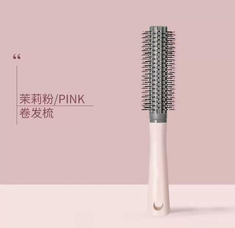 Professionelle antistatische zylindrische Borsten Lockenstyling Rundbürste Nylonzinken Rollbürste Speziell für Echthaarperücken