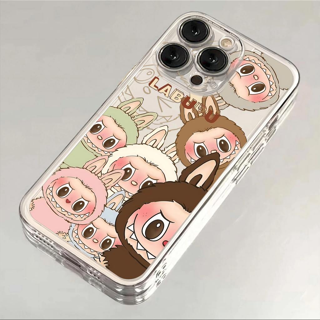 

Мультяшний Милий Labubu Чохол для Телефону Для iPhone 16 15 14 13 12 11 Pro Max Mini X XS 7 8 Plus 16E Протиударний Прозорий Чохол Fundas For iPhone 15