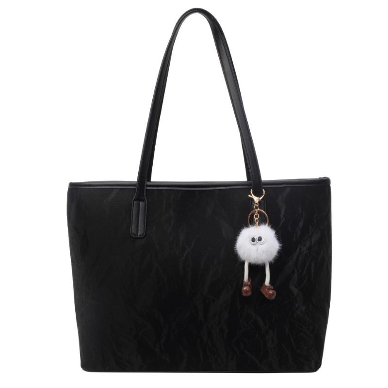 Tote bag women's new large-capacity commuter bag autumn and winter versatile shoulder bag fashionable college student class bag