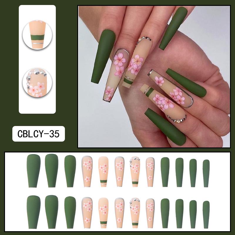 O1 Removable Wearable Armor Nail Patches - Ballet Press-on Nails