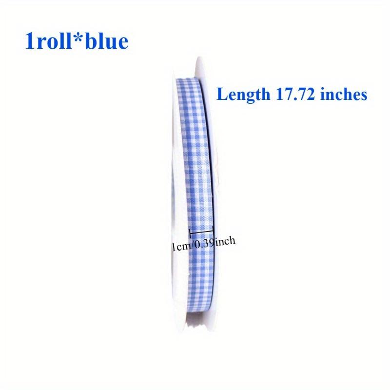 1pc Plaid Ribbon Checkered Pattern Gift Wrapping Bouquets Crafts Polyester Vibrant Colors Decorative Ribbon for Weddings Parties