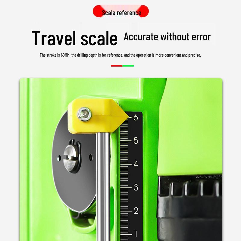 Compact Industrial-Grade 220V Precision Drill Press - Mini Multifunctional Electric Drill with High Precision for Home Use