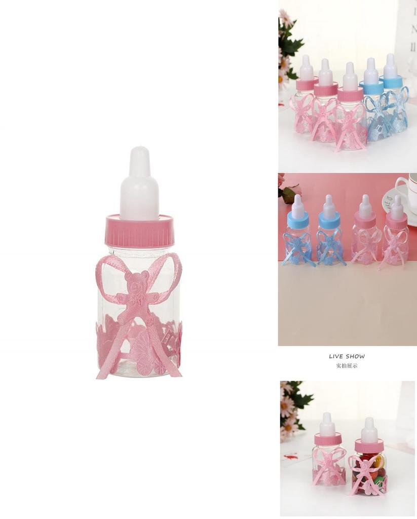 Sweet Candy Bottle Baby Shower Favors Box Perfect For Table Decorations And Diy