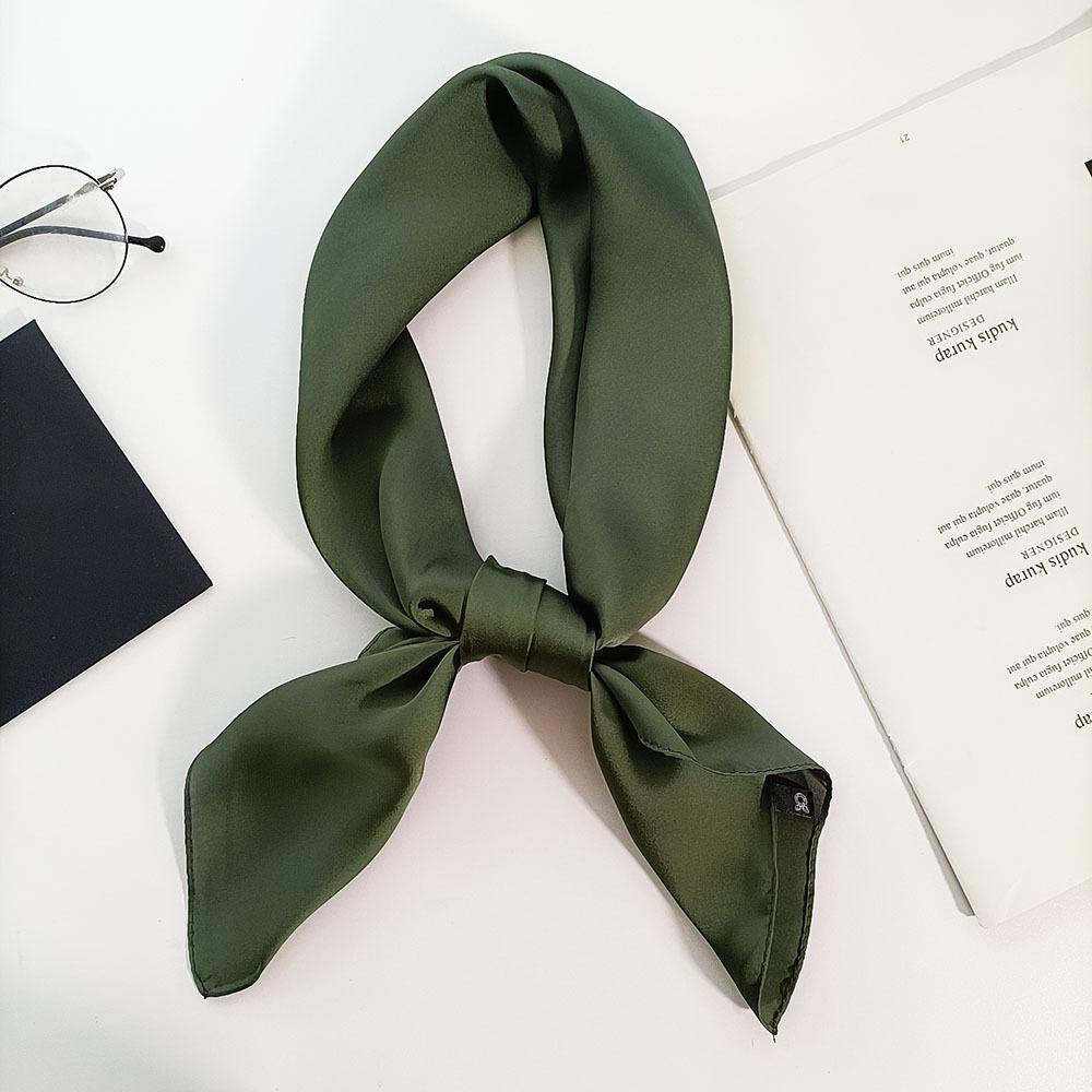 Fashion 70*70Cm Square Silk Scarf For Women Ladies Satin Neck Hair Tie Bandana Female Foulard Beach Stoles Hijab Scarves Pareo