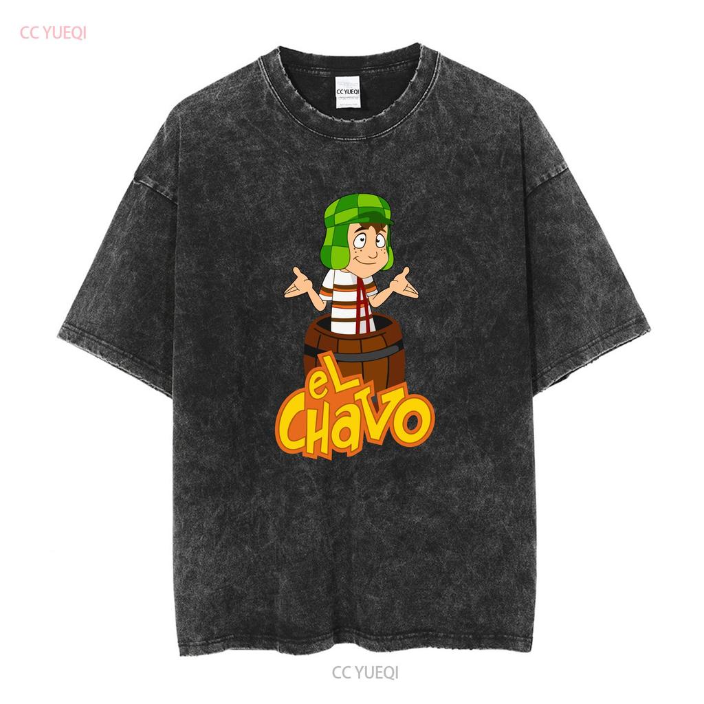 T shirt el Chavo del 8 cecco della botte ocho long or short sleeves vintage Washed Versatile fashion Casual Slightly Soft