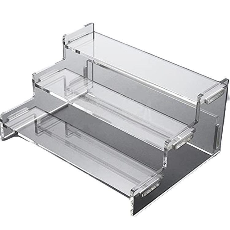 Clear Acrylic Step Display Stand for Blind Box Figures and Cupcakes