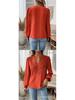 Autumn/Winter V-Neck Lace Long Sleeve Casual Solid Color Women's Top