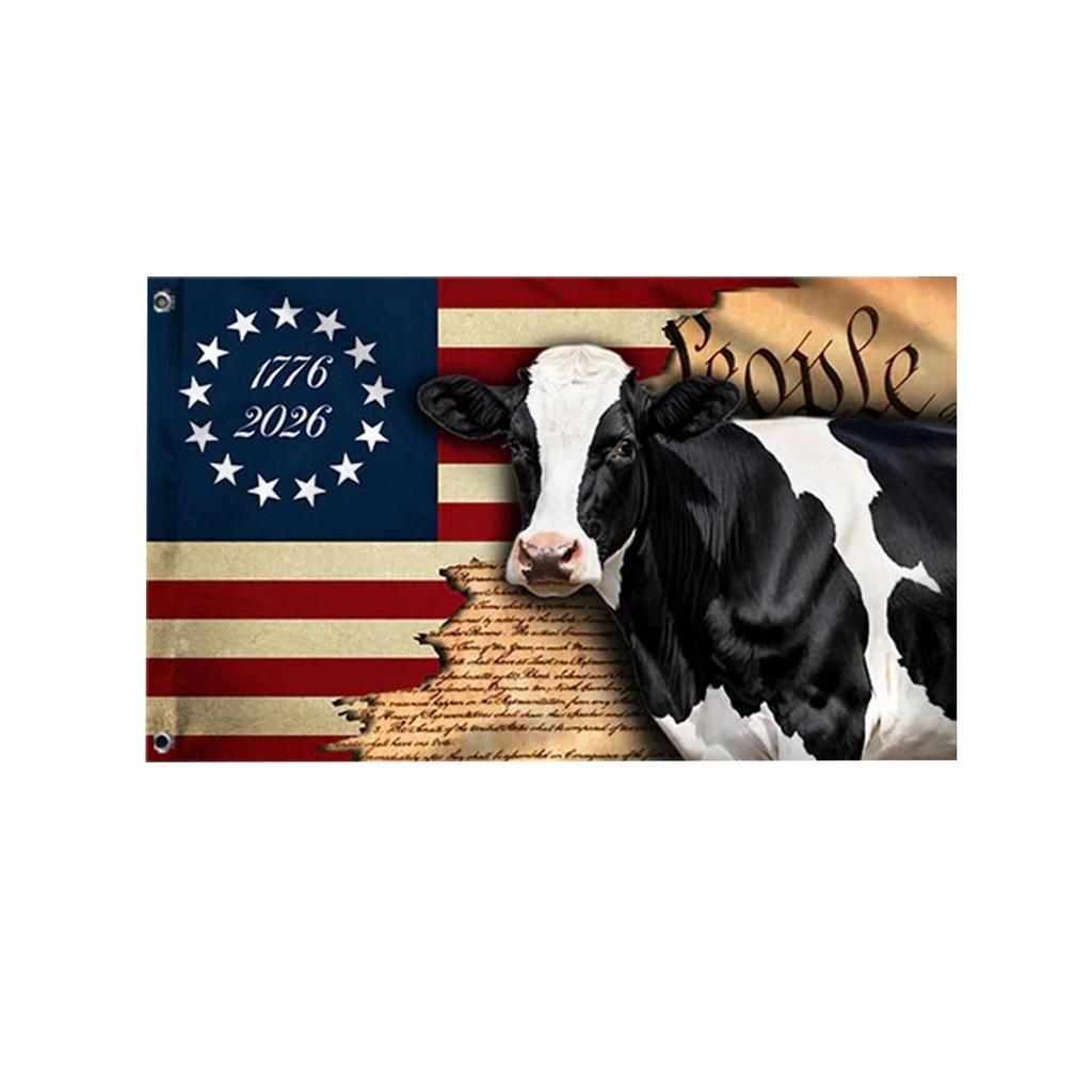 200th to 250th Anniversary Commemorative Flag Single Sided 60x90 Inches Durable Outdoor Decoration Historical American Symbol Banner