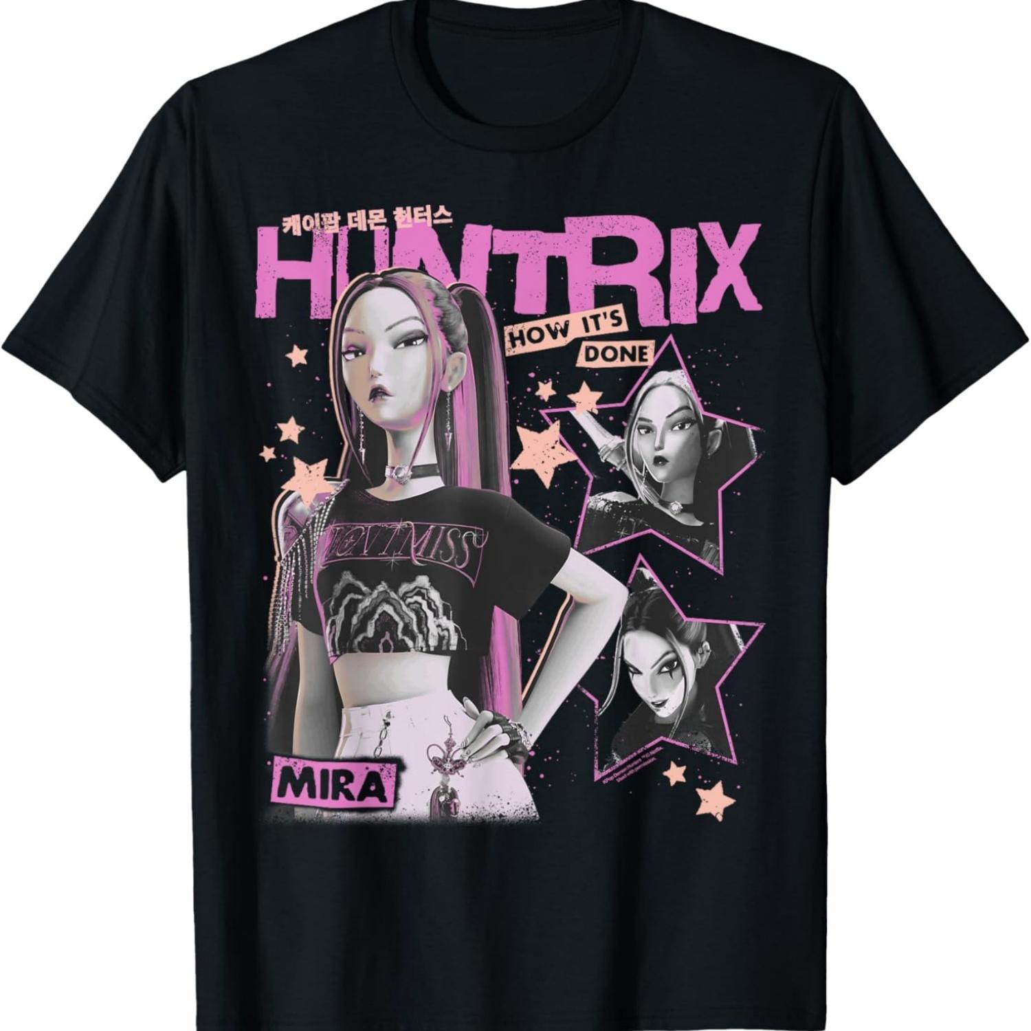 

Huntrix Mira How It s Done Retro Poster T-Shirt S чёрный