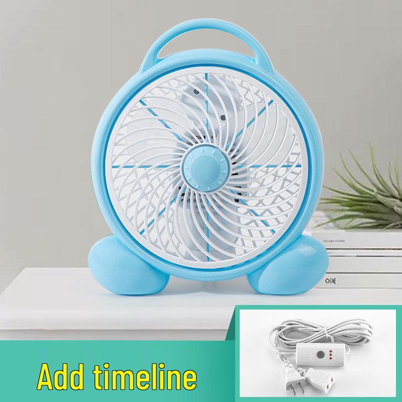 Compact Cartoon Electric Desk Fan for Student Dorms and Bedrooms