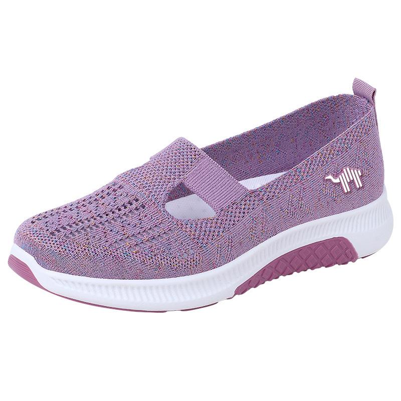 Fashion Cloth Shoes Women's Summer New Style Walking Shoes Soft Soled Soft Shoes Lightweight Comfortable Elderly Shoes Women's Shoes