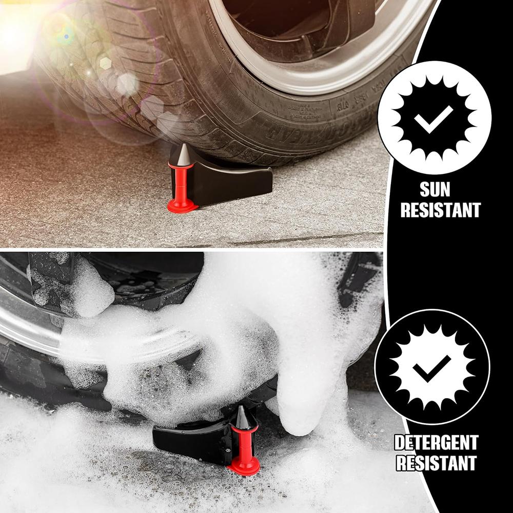 4Pcs Portable Car Tire Wedge For Car Washing Detailing Tire Hose Guide Preventing Pressure Washer Hose Stuck Under Tires