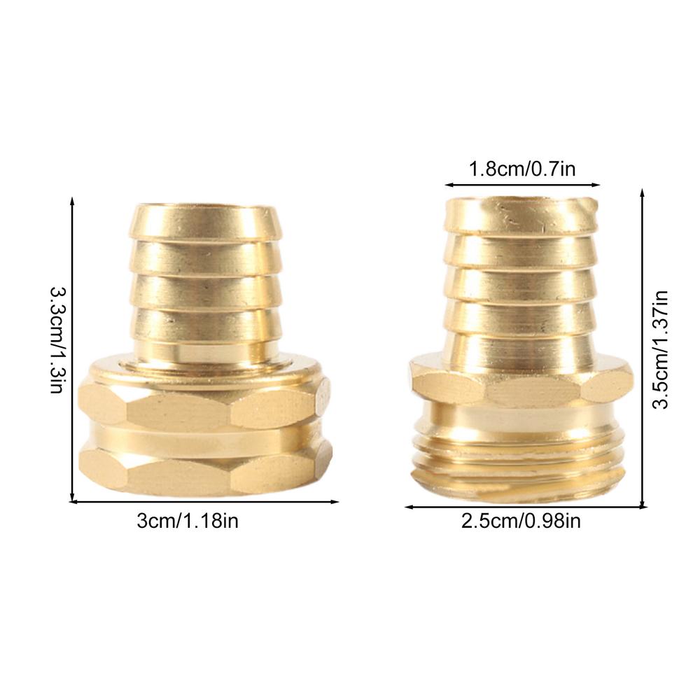 Water Hose Repair Kit Quick Connect Leakproof Fittings Garden Water Hose Pipe Connector For Outdoor Lawn Yard Irrigation золотой