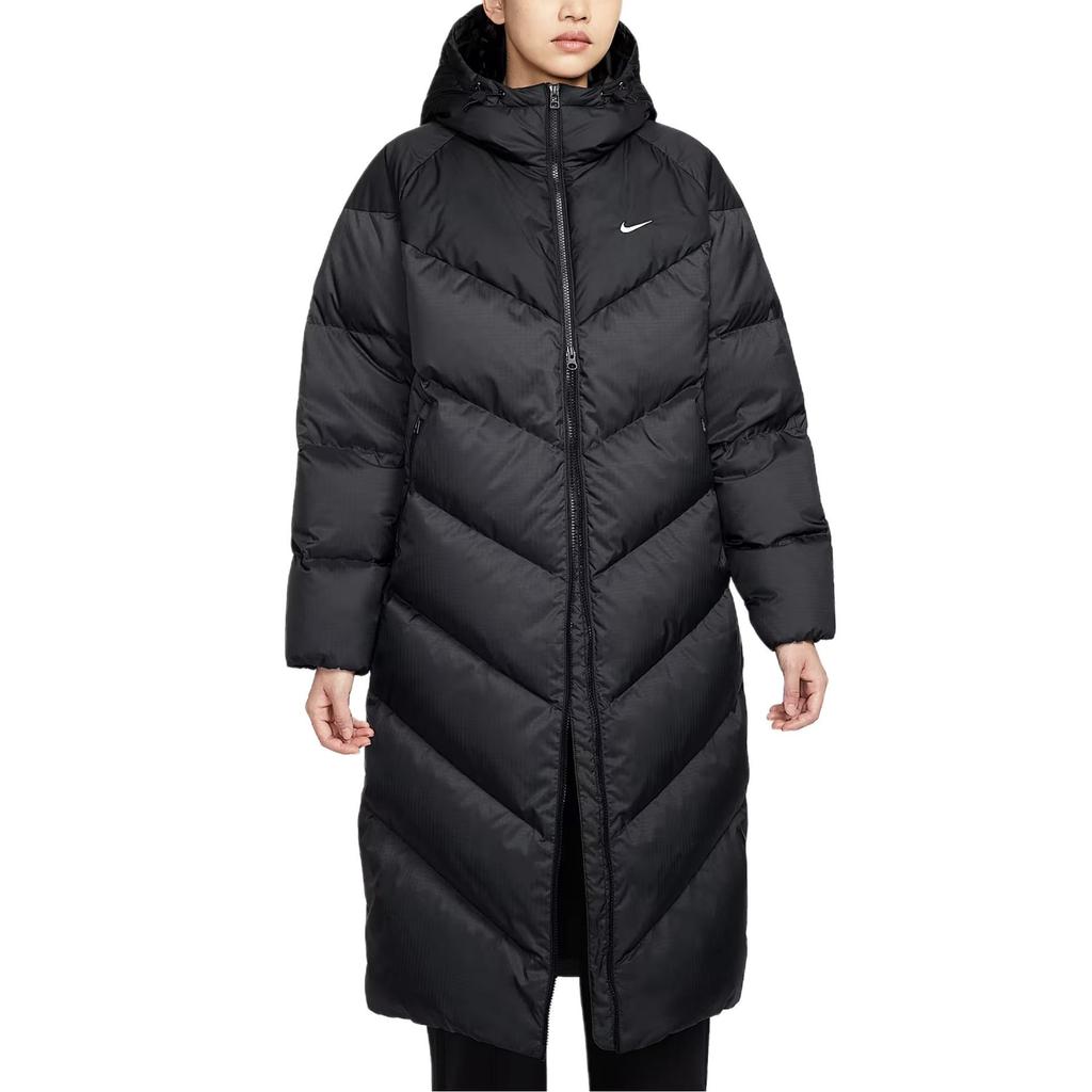 Nike Sportswear Windpuffer Storm-FIT Loose Fit Long Hooded Down Jacket Women Outerwear HV5237-010