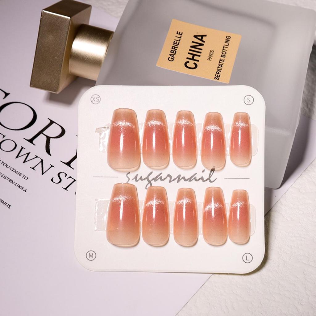 Butterfly & Cat Eye Wearable Nail Kit - Cute Short Manicure Pieces