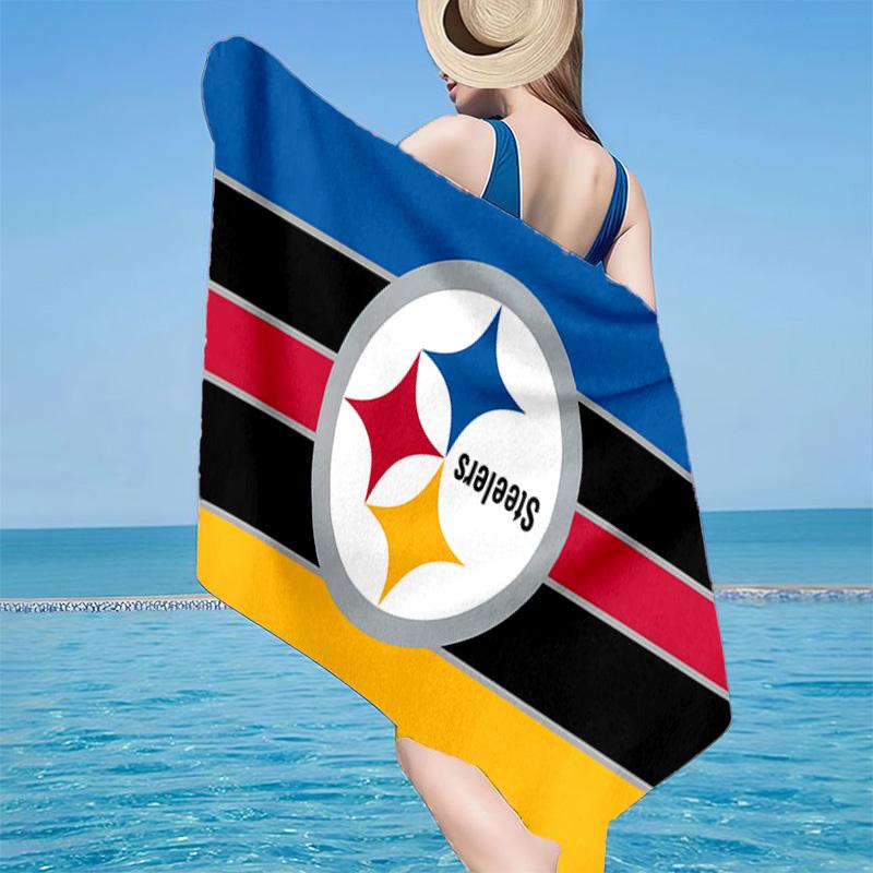 Pittsburgh Steelers  Microfiber Beach Towel, Lightweight And Quick-Dry, for Summer Travel, Beach Essential, Swimming Pool
