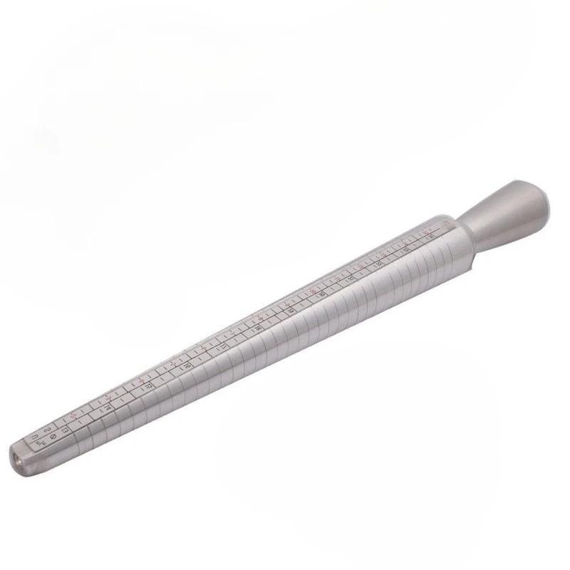 Fashion Accessories Metal Ring Sizer Guage Mandrel Finger Sizing Measure Stick Standard Tool Jewelry Equipments Accessories