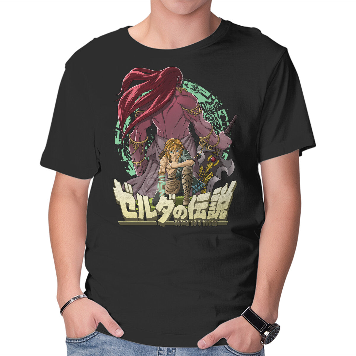 Unisex Crew Neck T-Shirt Tears Of The Evil Reborn Graphic Short Sleeve Casual Tee L