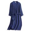 Women's Spring/Summer Japanese & Korean Waffle Thin Bathrobe: Absorbent, Loose Yukata Style