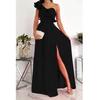 Modisches, lässiges Maxikleid für Damen, elegantes, langes Kleid mit Spitze, Partykleid