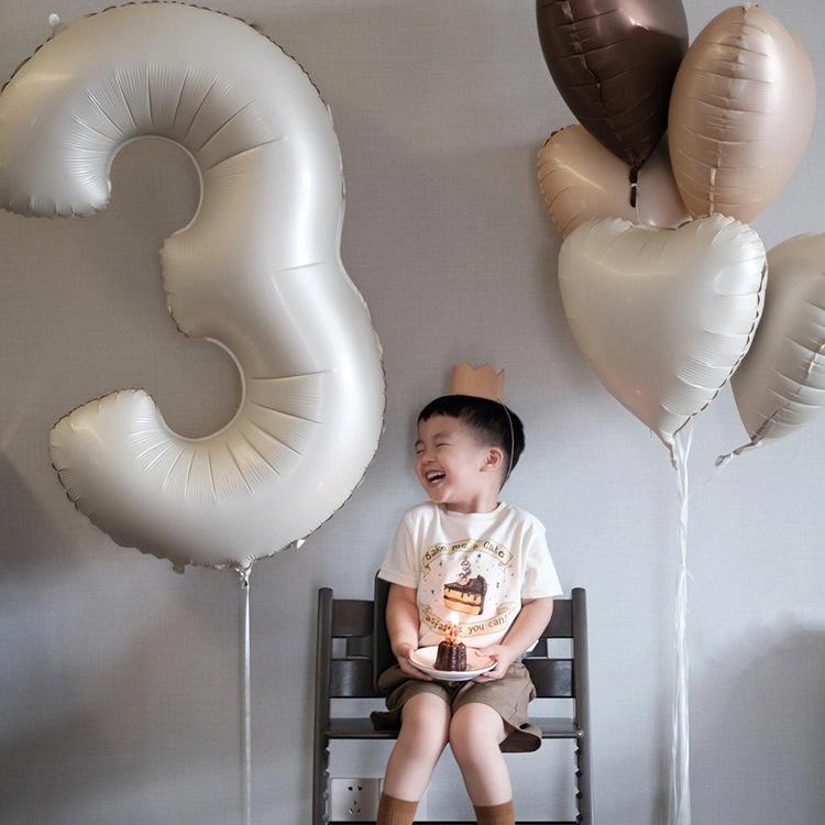 Children's 1st Birthday Number Balloons for Party Decorations and Photo Props.