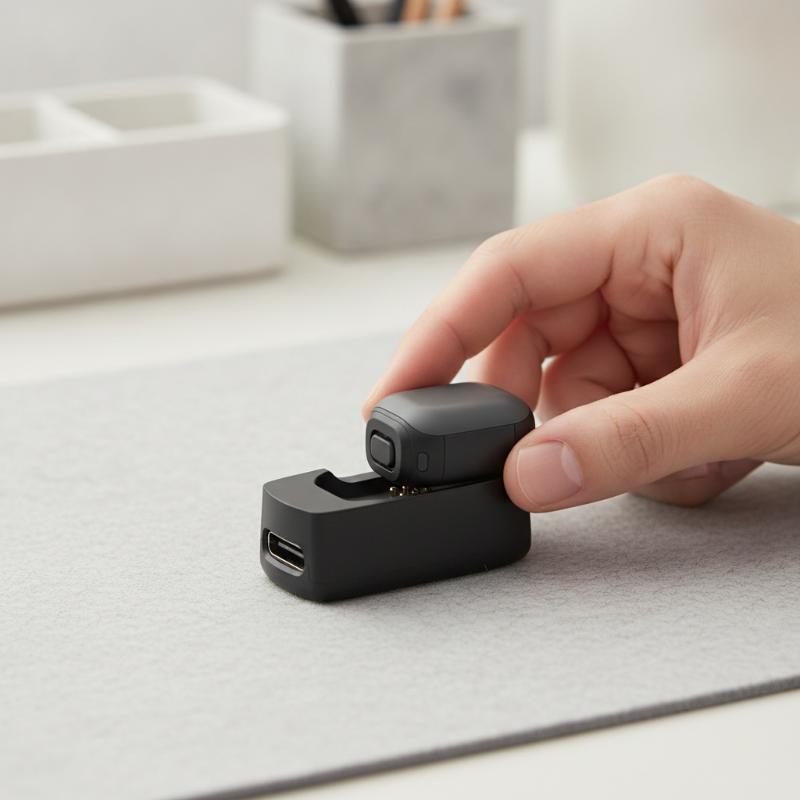 Magnetic Charging Base for Mic Mini 2 Mic 3 Transmitter Plug and Play Fast Charging Accessory for Podcasters Live Streamers