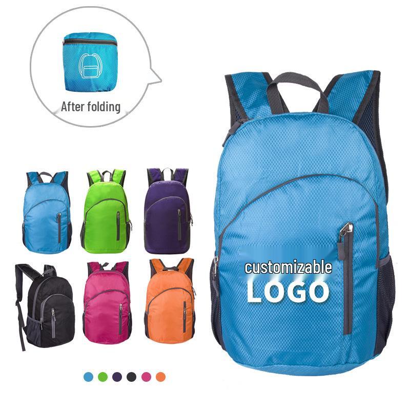 Unisex Lightweight Foldable Hiking Backpack - Large Capacity with Custom Print