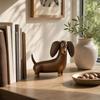 Dog Desktop Figurine Ornament for Home Bookshelf Decor