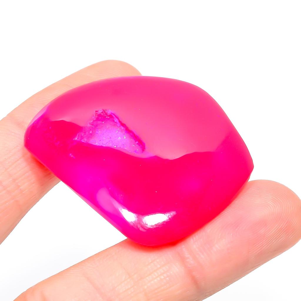 Pink Lace Agate 3.9x4.2mm Natural Cabochon Fine Loose Gemstone 108.2Cts.