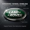 1 pz 23*43mm Adesivo Decorazione Logo Stemmi Volante Auto per Land Rover Freelander Defender Evoque Emblema Sport Rnage Rover 2 3