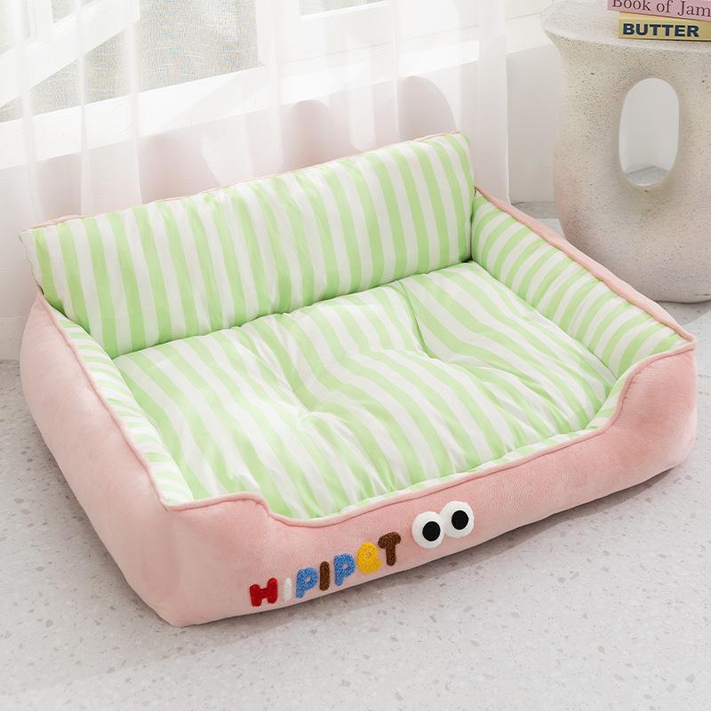 Atmungsaktliches Hundebett Niedliche Hundematte Katzenbett Sommer-Schlafmatte Für Kleine Mittelgroße Hunde Sofabett Hundekorb Saisonale Haustierbedarf