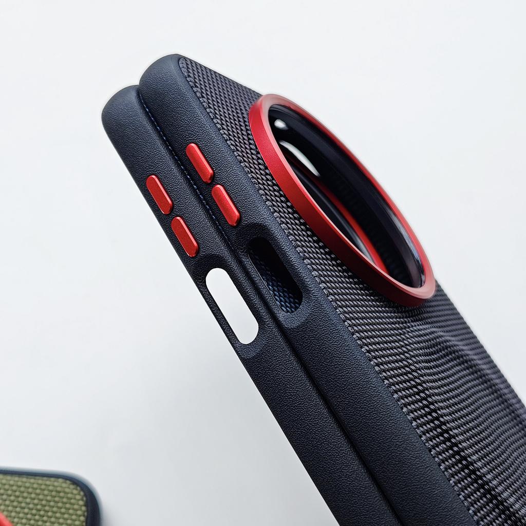 For Huawei Mate 80 Pro Max RS Case Shockproof Matte Magnetic Soft Hybrid TPU+Nylon+Metal Back Anti-Fingerprint Cover