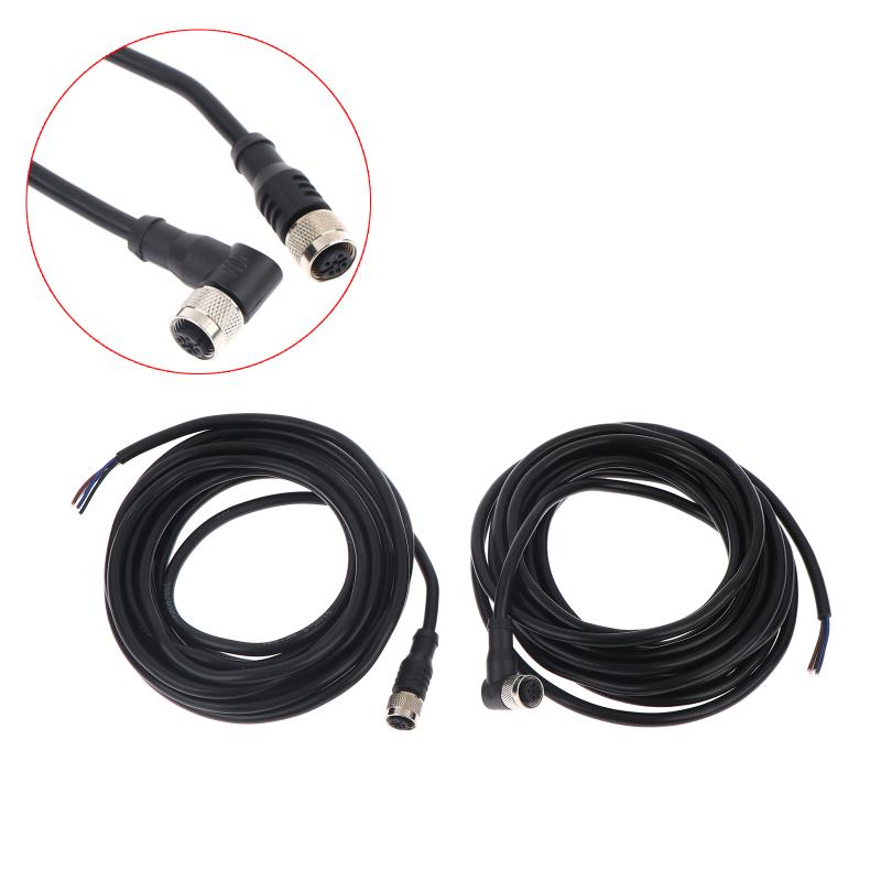 Reliable 4 pin Aviation Plug Lead 2M 5M Female Bend or Straight Head for Workshop Wiring and Maintenance