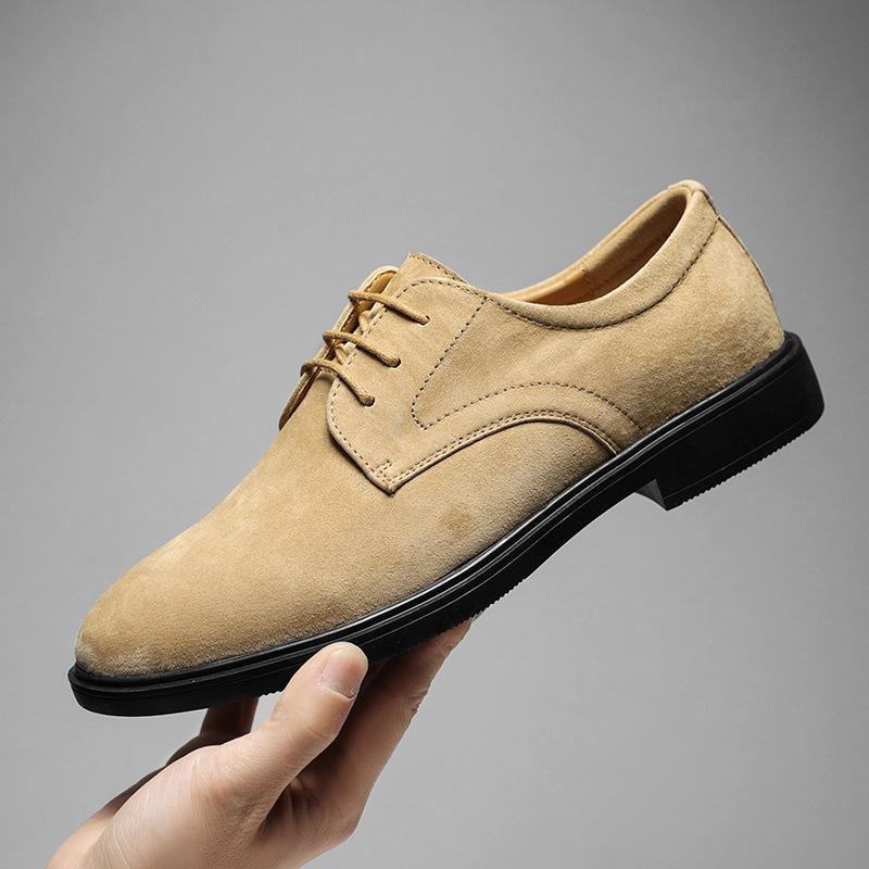 

New men s breathable soft-soled soft leather British men s casual shoes 38