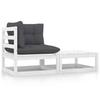 VidaXL Garden Lounge Set 2 Pcs with Cushions Patio Furniture Garden Furniture Outdoor Furniture Patio Furniture 805751