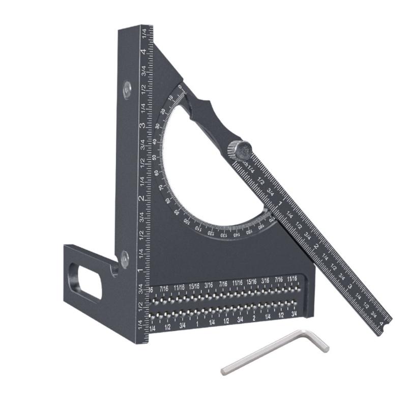 180 Degree Scribing Guide Tool With Aluminum Alloy Frame For Accurate Woodworking And Engineering Layouts