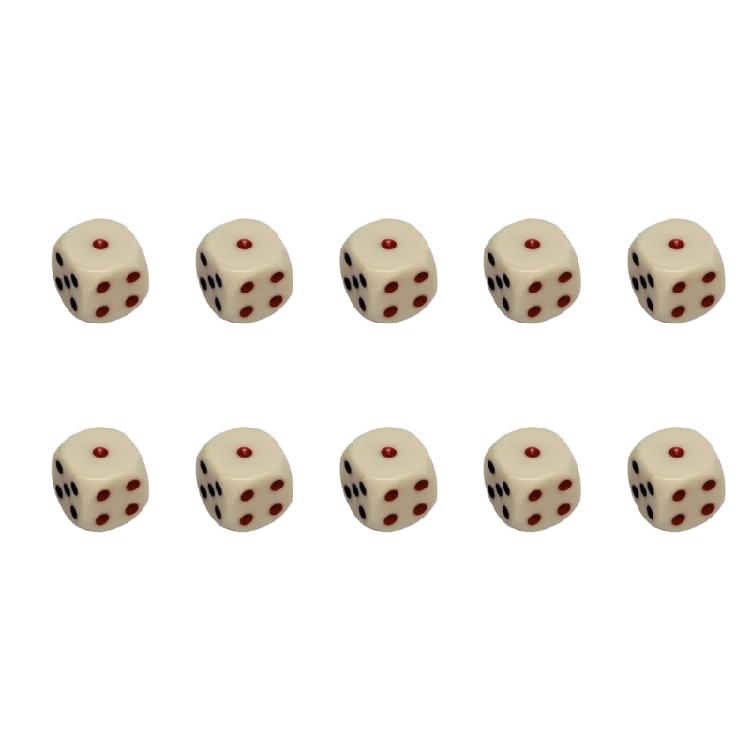 

10Pcs Acrylic 6 Sided Round Corner Dices Mult Sided Table Game Dices Math Counting Teaching Tool Mahjong Accessories 1