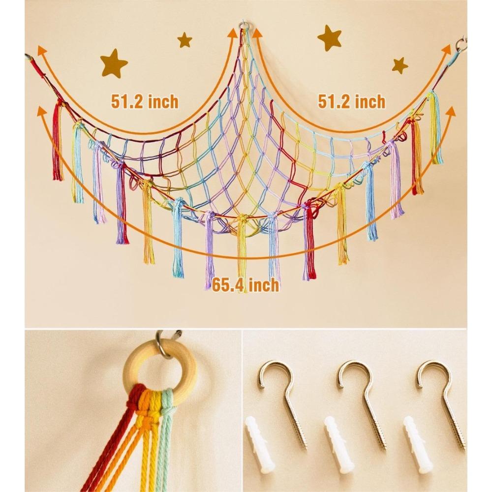 

Великий гамак/сітка для зберігання м яких іграшок: організовує м які іграшки, декоративний, необхідний для дитячих кімнат/дитячих.